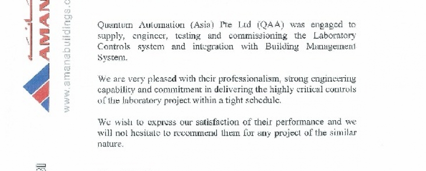 ADNOC Abu Dhabi ARZANA Bldg Lab Control System