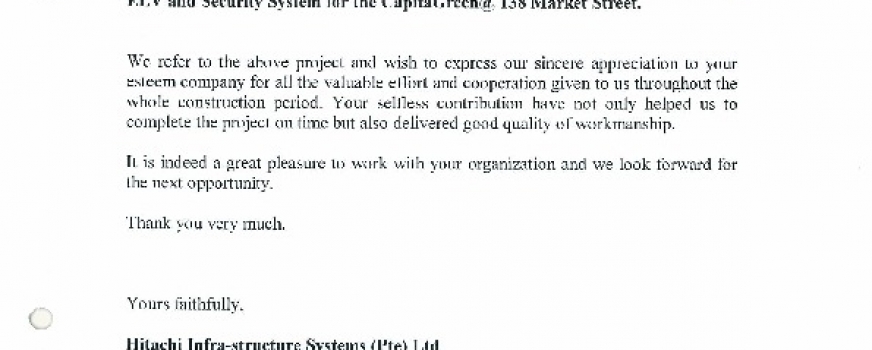Hitachi Infrastructure ELV & Security CapitaGreen Market St